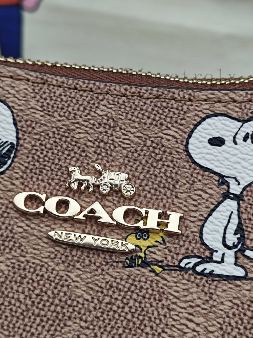 🎶🎶Coach X Peanuts Teri Shoulder Bag In Signature Canvas With Snoopy Print - Picture 4 of 8